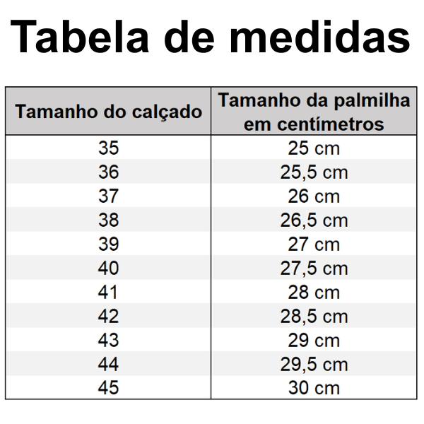 Palmilha Total Confort (Ortopédica)